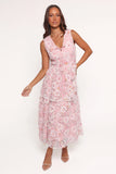 Eleanora Midi Dress Pink Floral