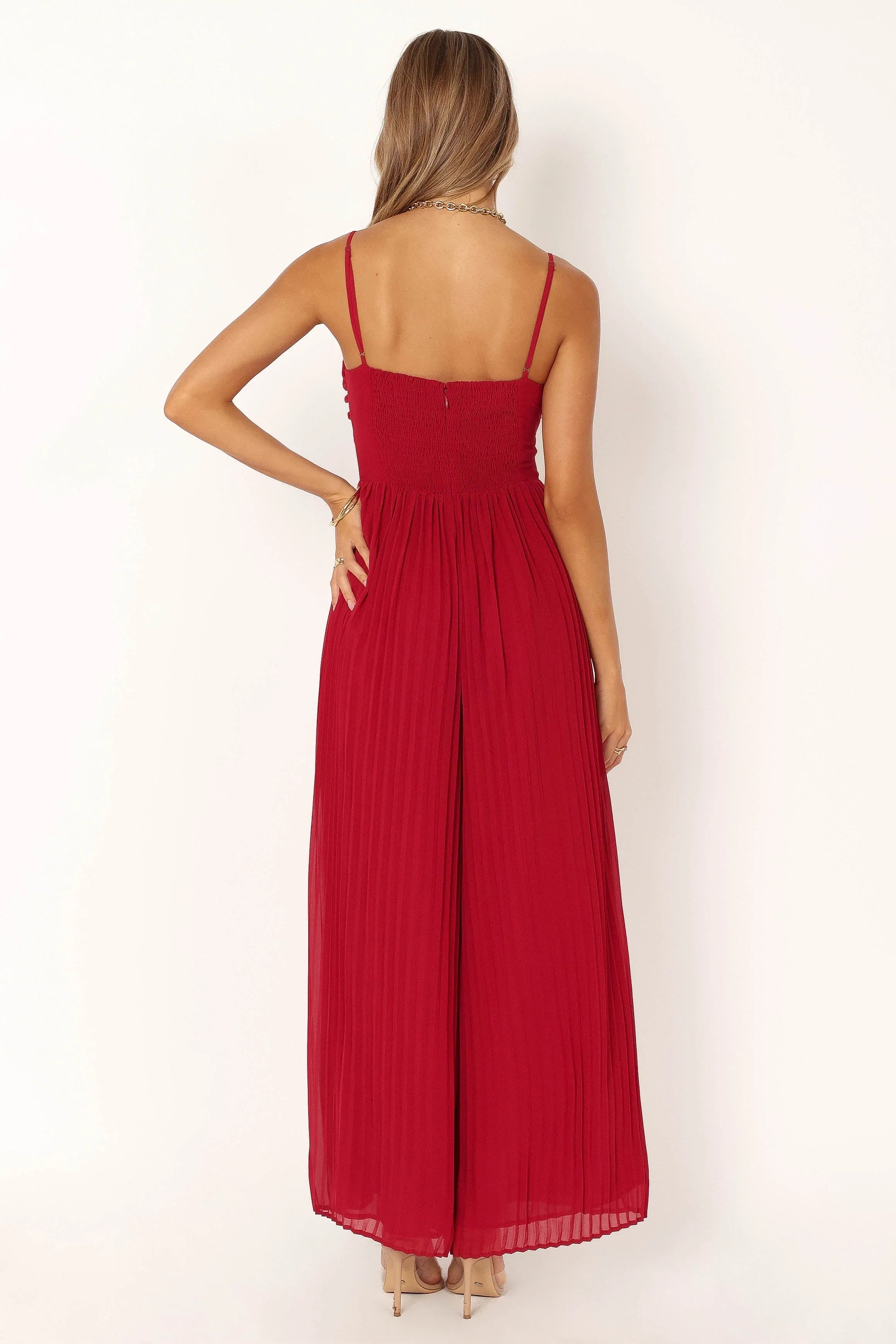 Alice Wide Leg Jumpsuit Red