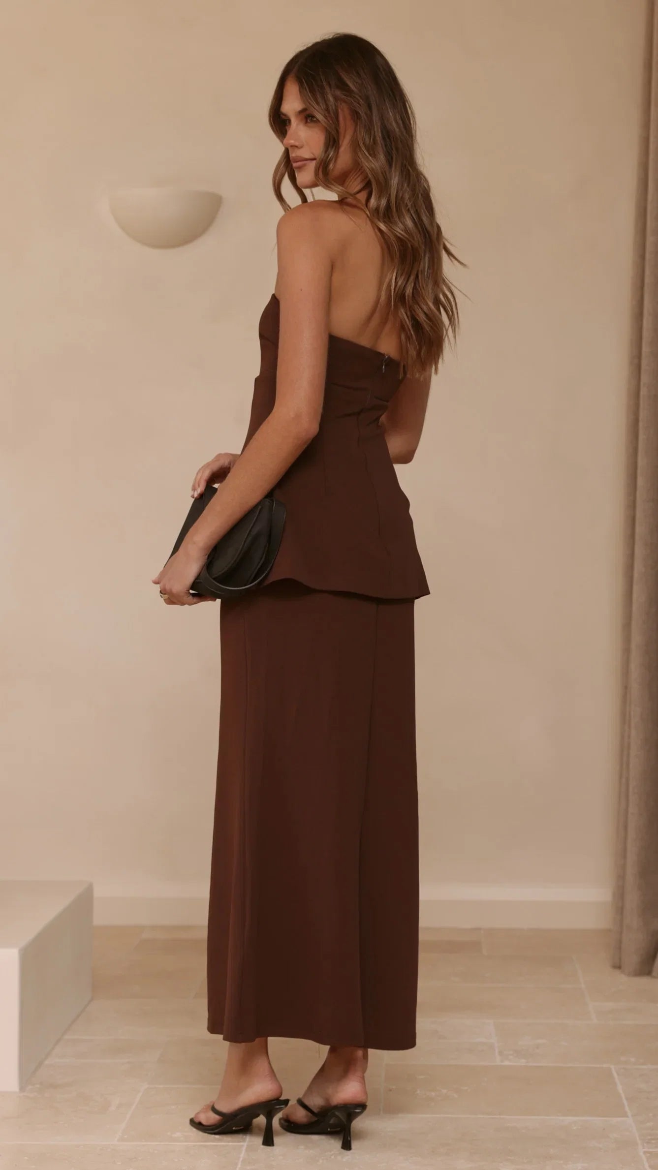 Aaliyah Maxi Dress Chocolate