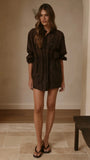 Banx Sheer Top Chocolate