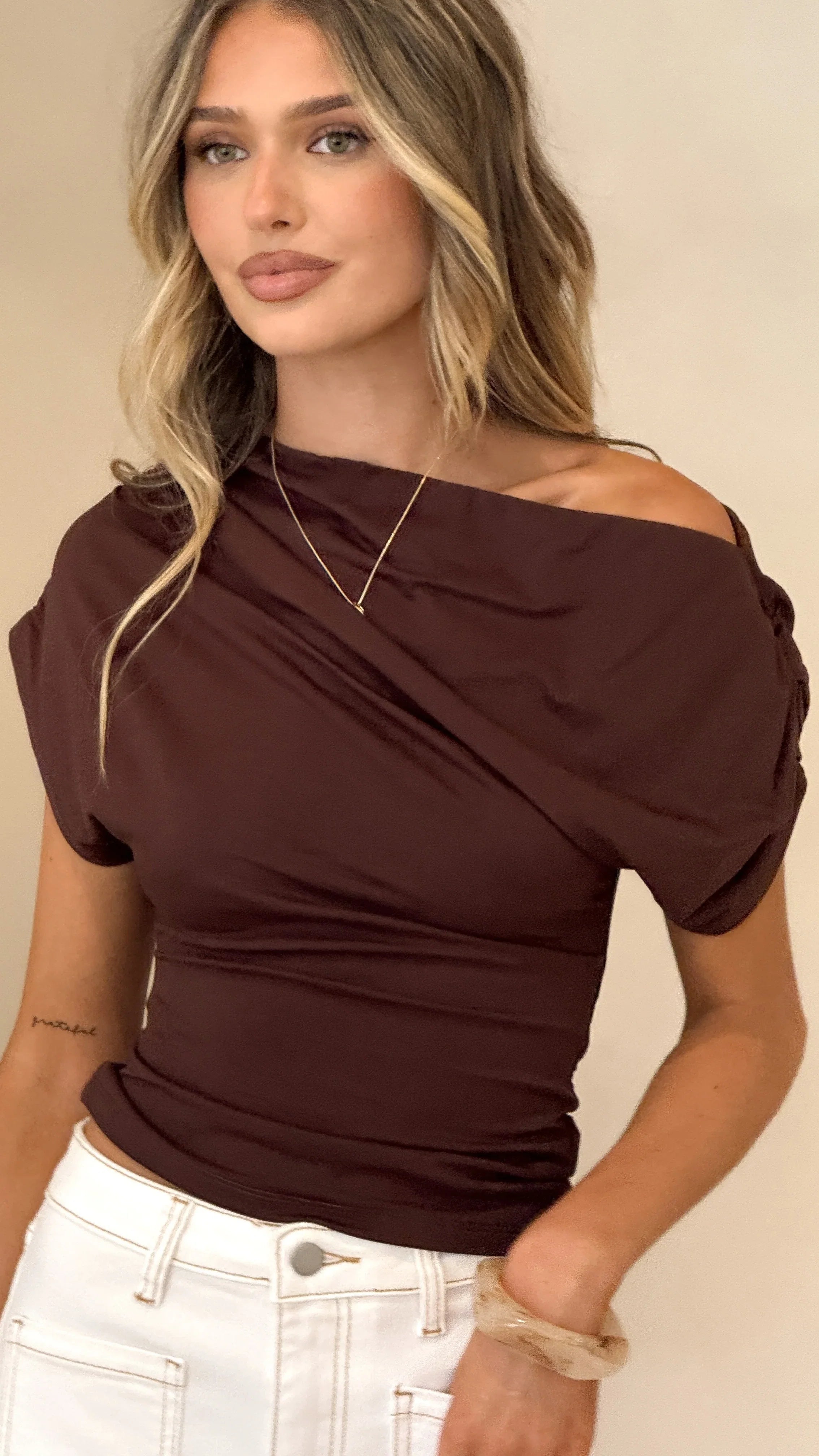 Millie Top Chocolate