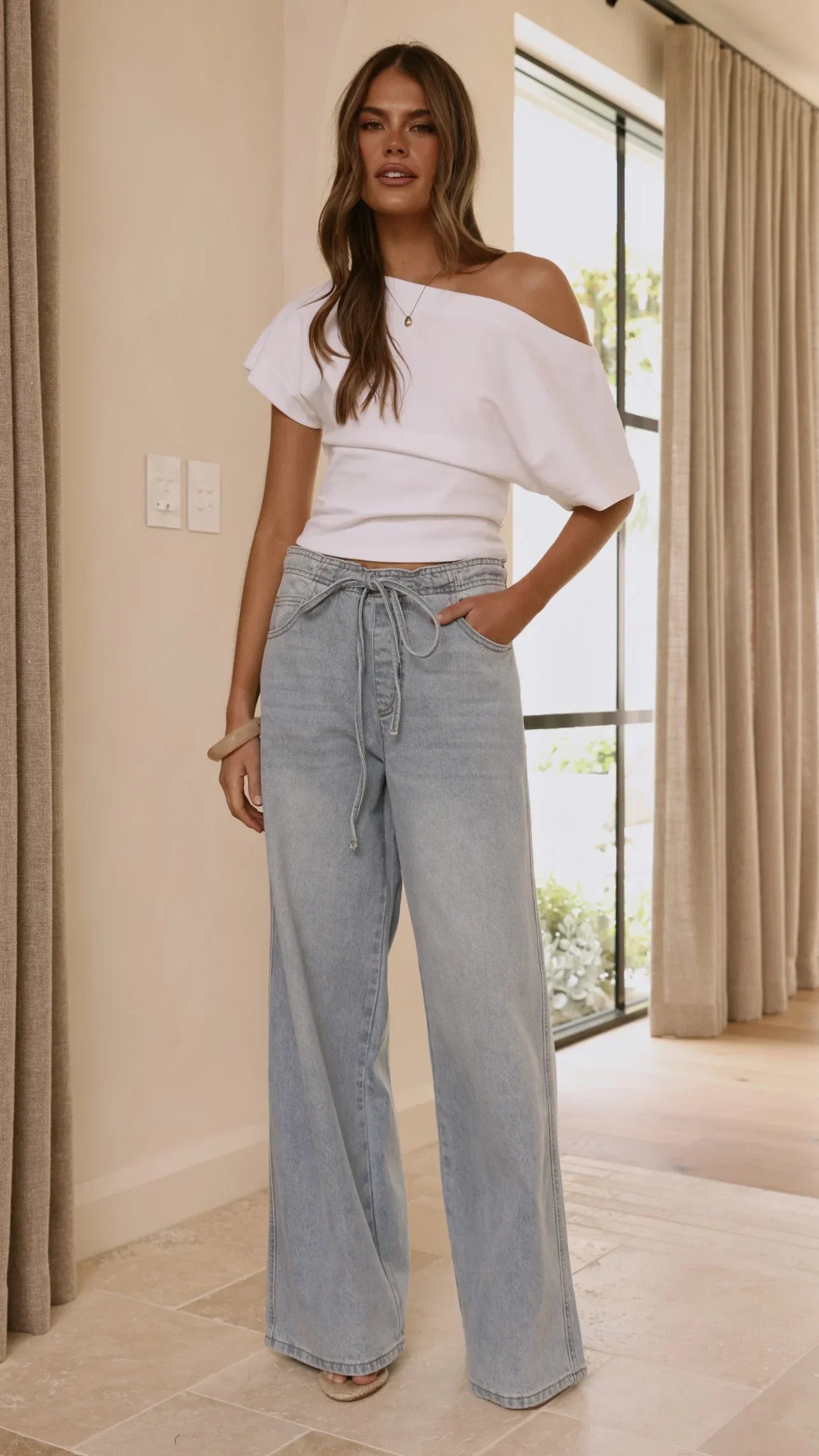 Jara Top White