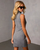 Sanore Knit Turtleneck Mini Dress