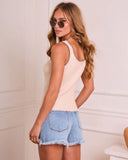 Clairah Ribbed Knit Tank Top