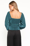 Ceppia Plisse Top Green