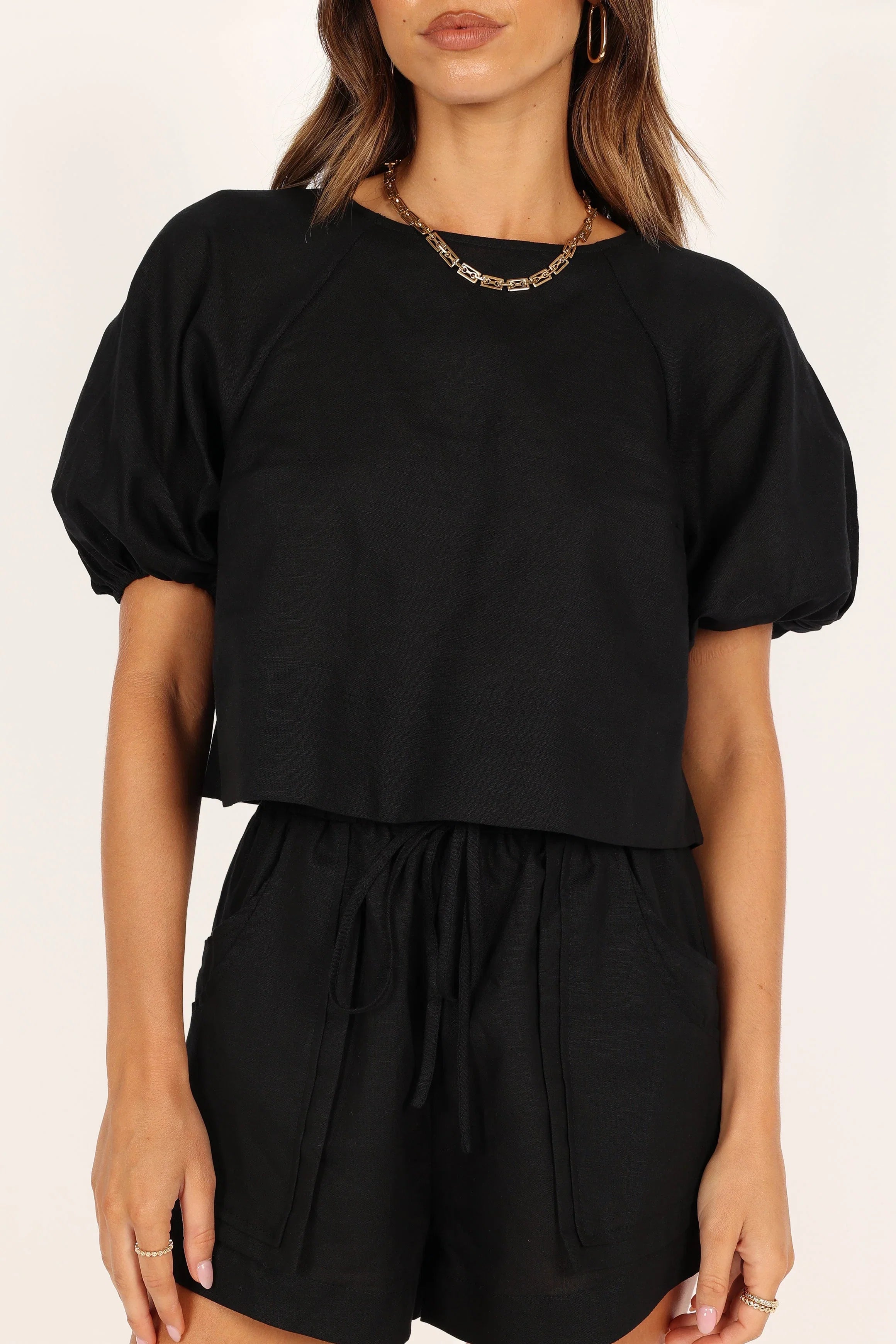 Chelsey Linen Set Black