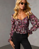 Mayia Peplum Top