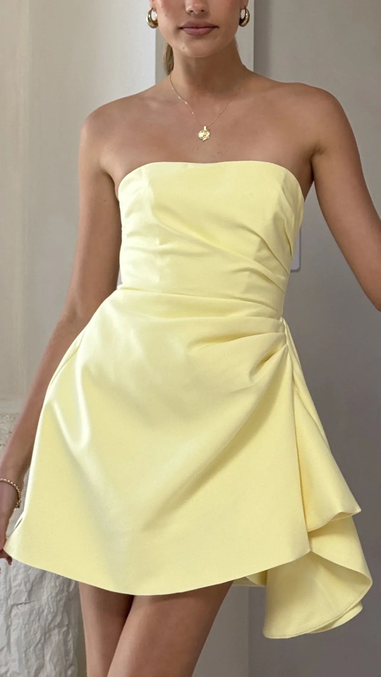 Hanae Mini Dress Yellow