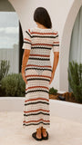 Laylani Maxi Dress Natural Stripe