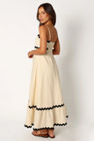 Yana Maxi Dress Cream Black