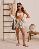 Resort Ready Abstract Drawstring Shorts