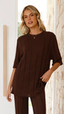 Bayu Knit Top Brown