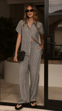 Zoelle Pants Black Gingham