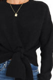 Captivate Knit Sweater Black
