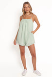 Neva Romper Green Gingham