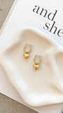 Varick Heart Earrings Gold