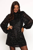 Springfield Mini Dress Black Gold