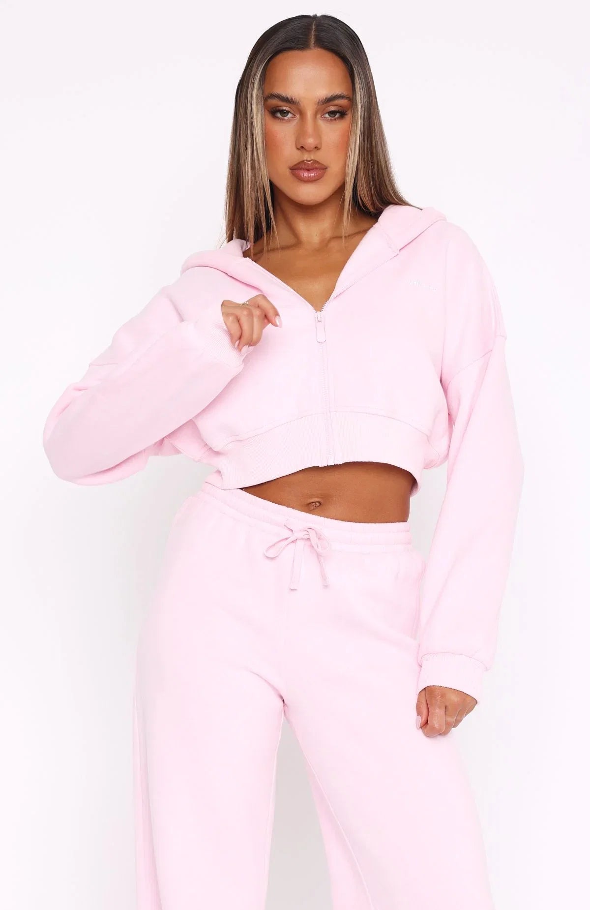 Shes Effortless Cropped Hoodie Posy