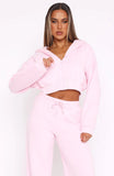 Shes Effortless Cropped Hoodie Posy