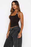 Shes Got You Halter Top Chocolate