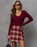 Jamilah Ribbed V Neck Sweater