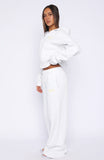 Verano Sixteen Lilia Wide Leg Sweatpants Grey Marle