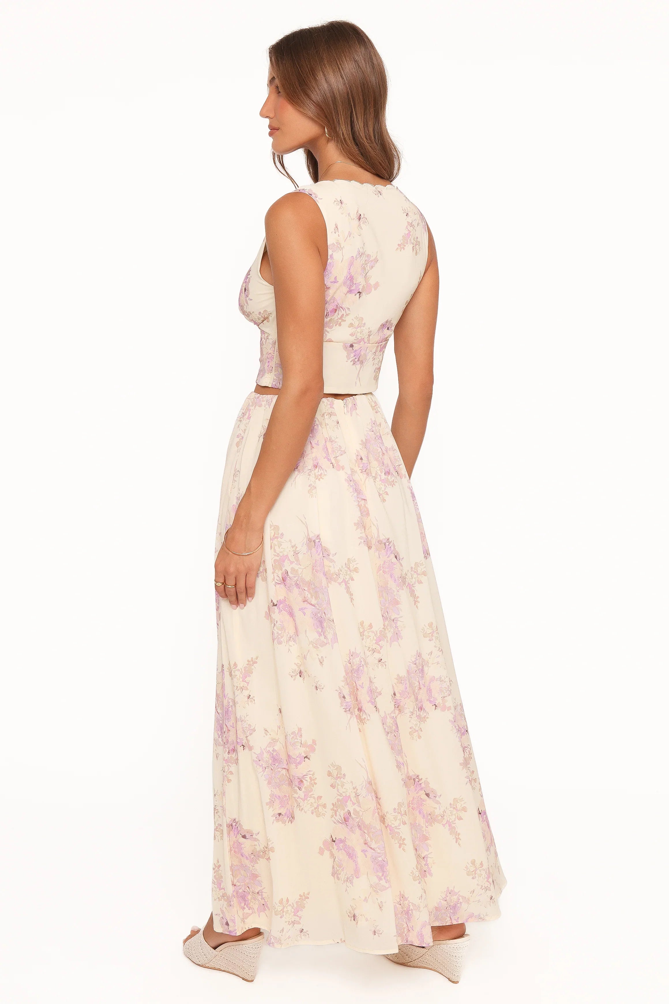 Tinsley Maxi Skirt Lavender Floral