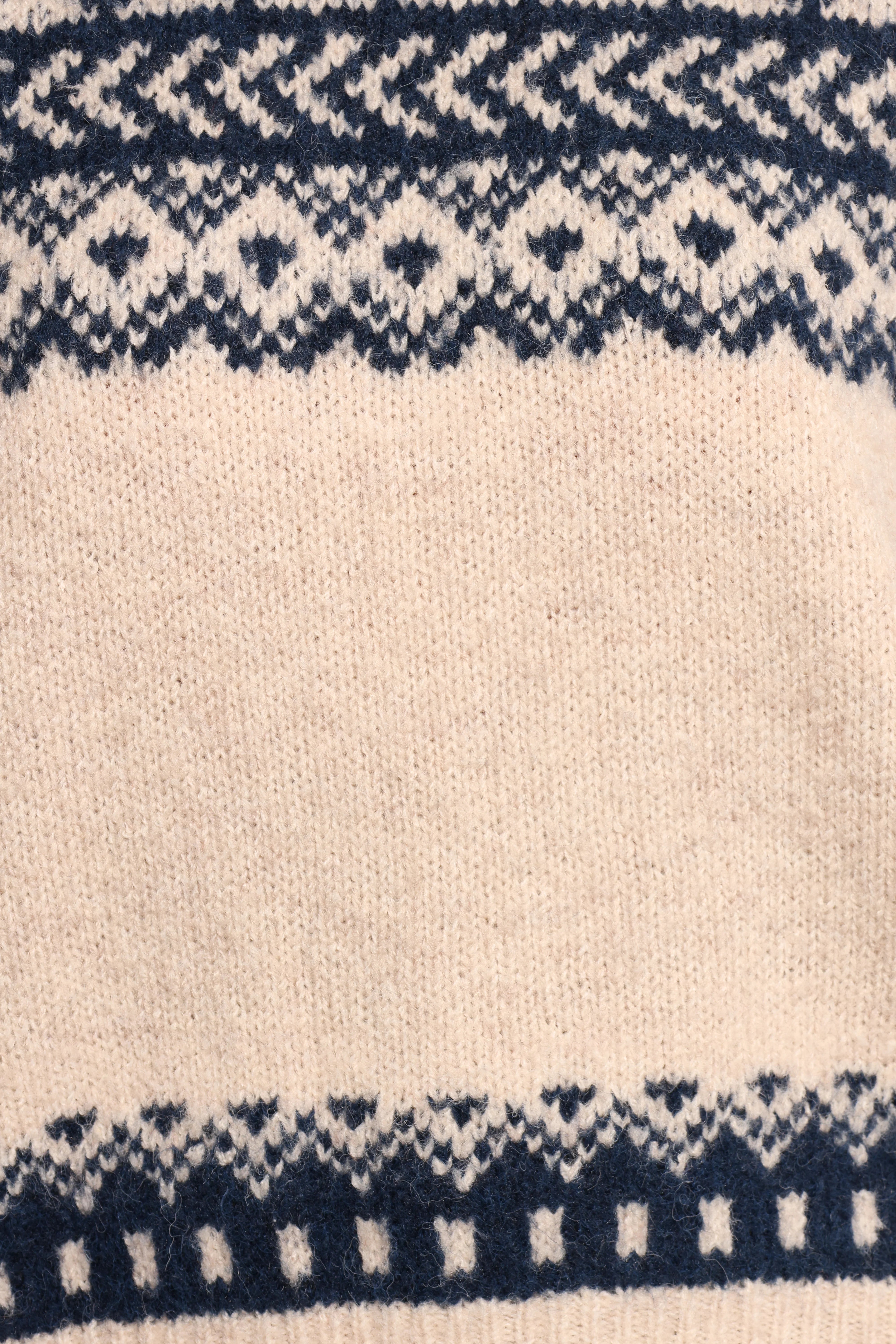 Lincoln Fair Isle Knit Sweater Navy