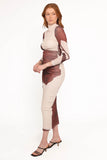 Sukin Midi Dress Brown Floral
