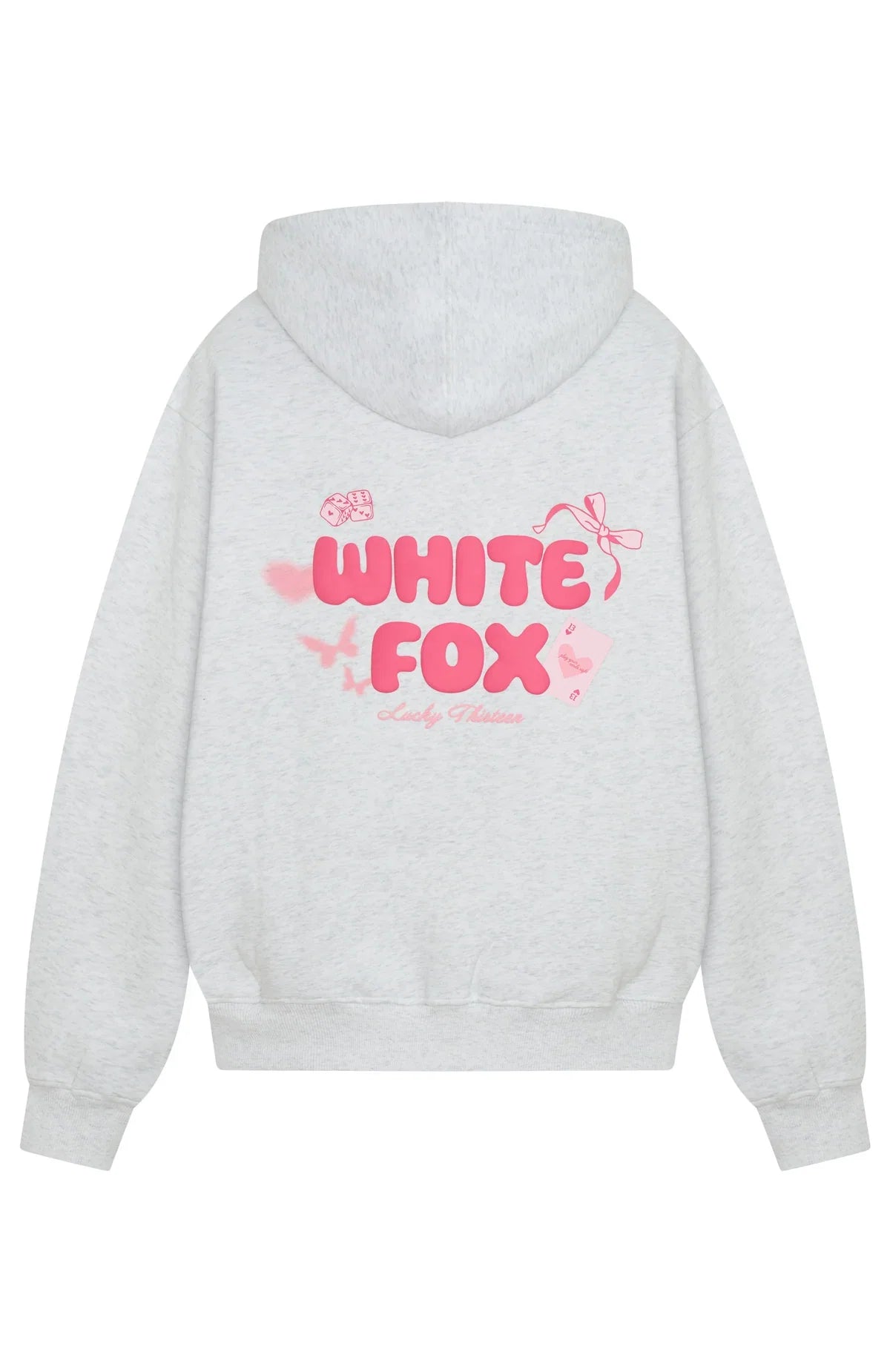 Lucky Thirteen Stephanie Oversized Hoodie Grey Marle