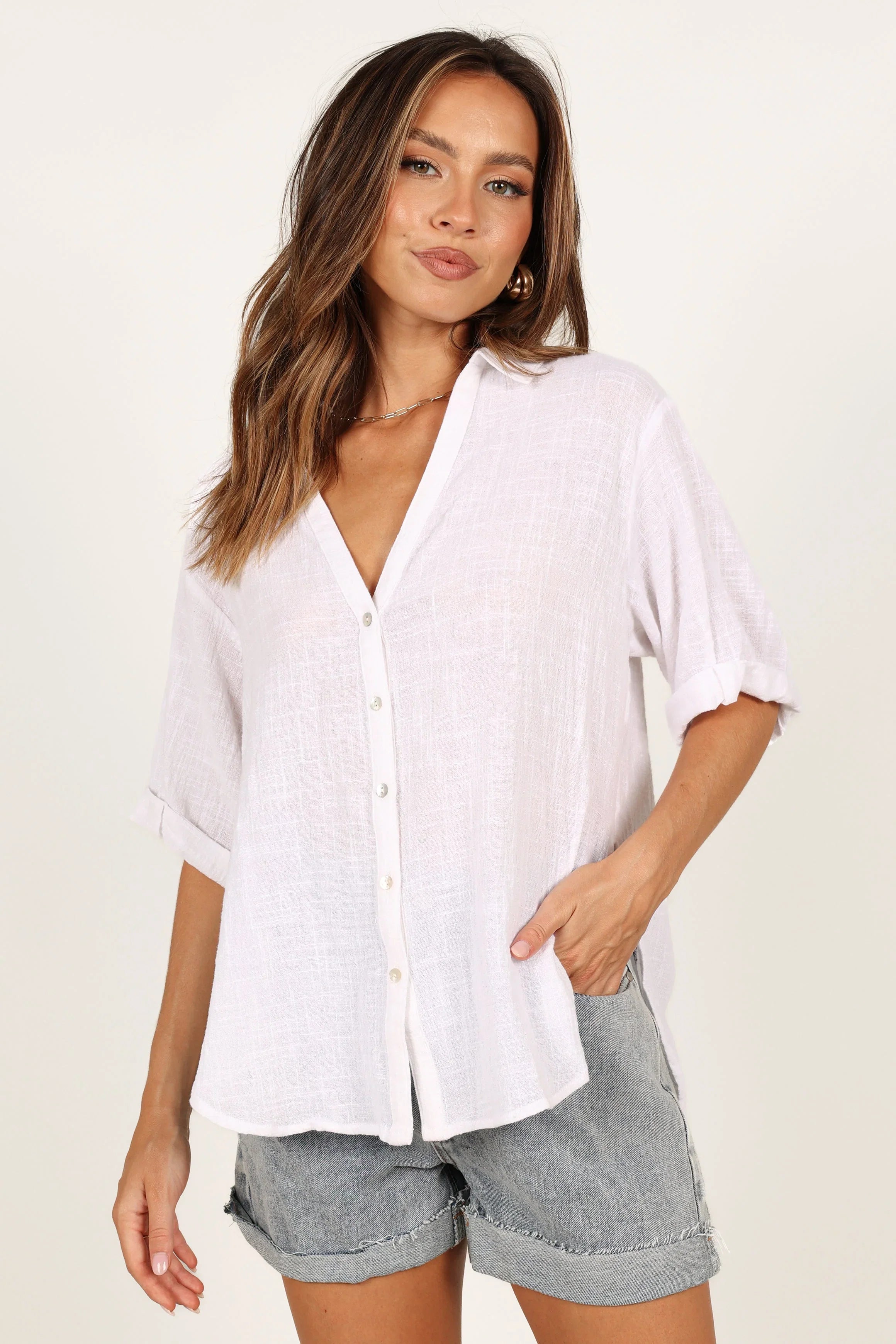 Dion Top White