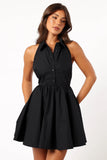 Cheyenne Halterneck Mini Dress Black