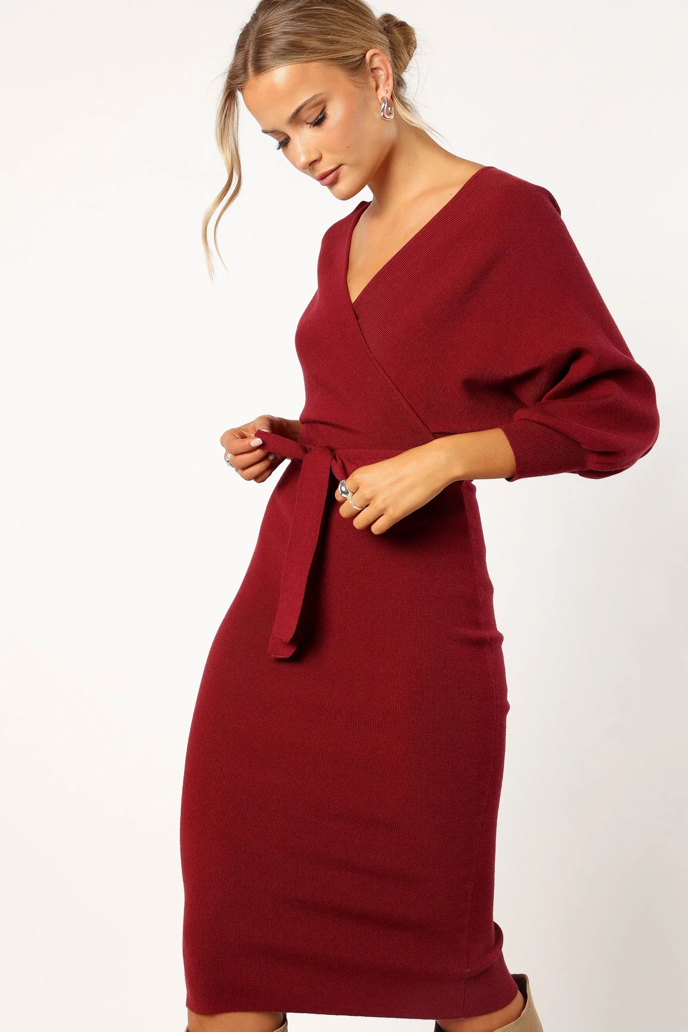Nate Dress Merlot