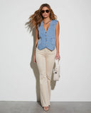 Emerson Button Down Denim Vest