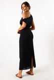 Cosma Off Shoulder Maxi Dress Black