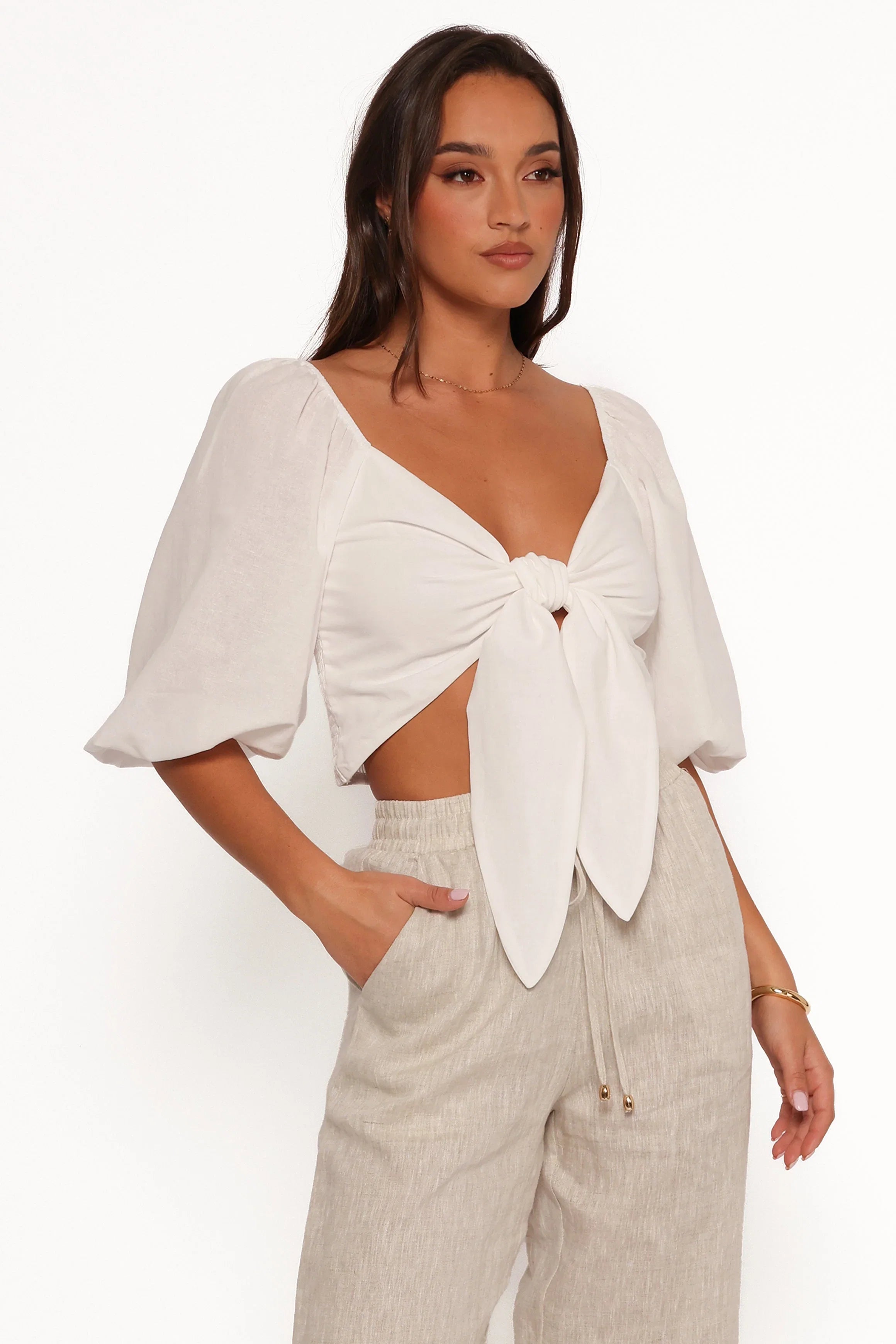 Celine Top White