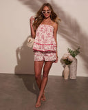 Coastal Classy Relaxed Abstract Shorts