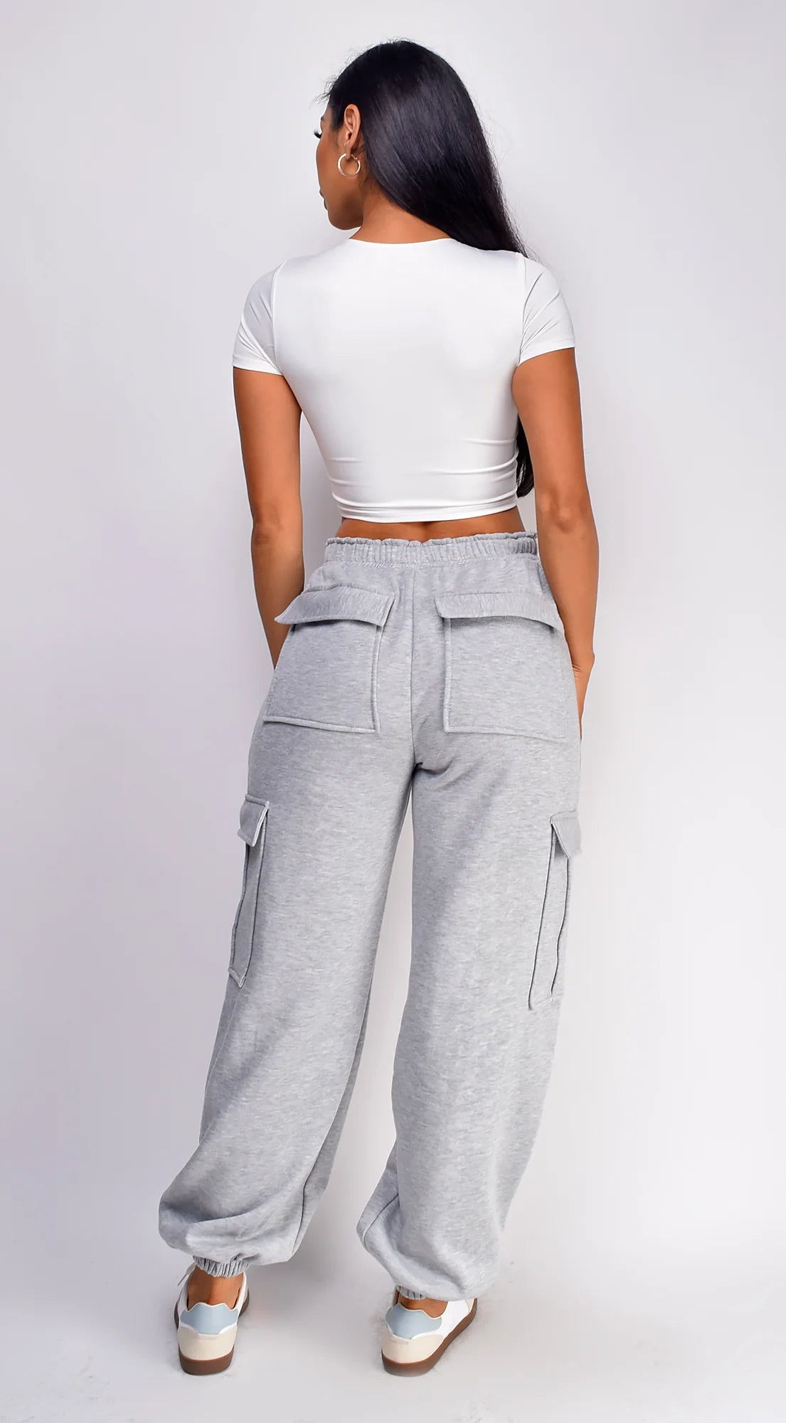 Rest Day Oversized Cargo Joggers Gray
