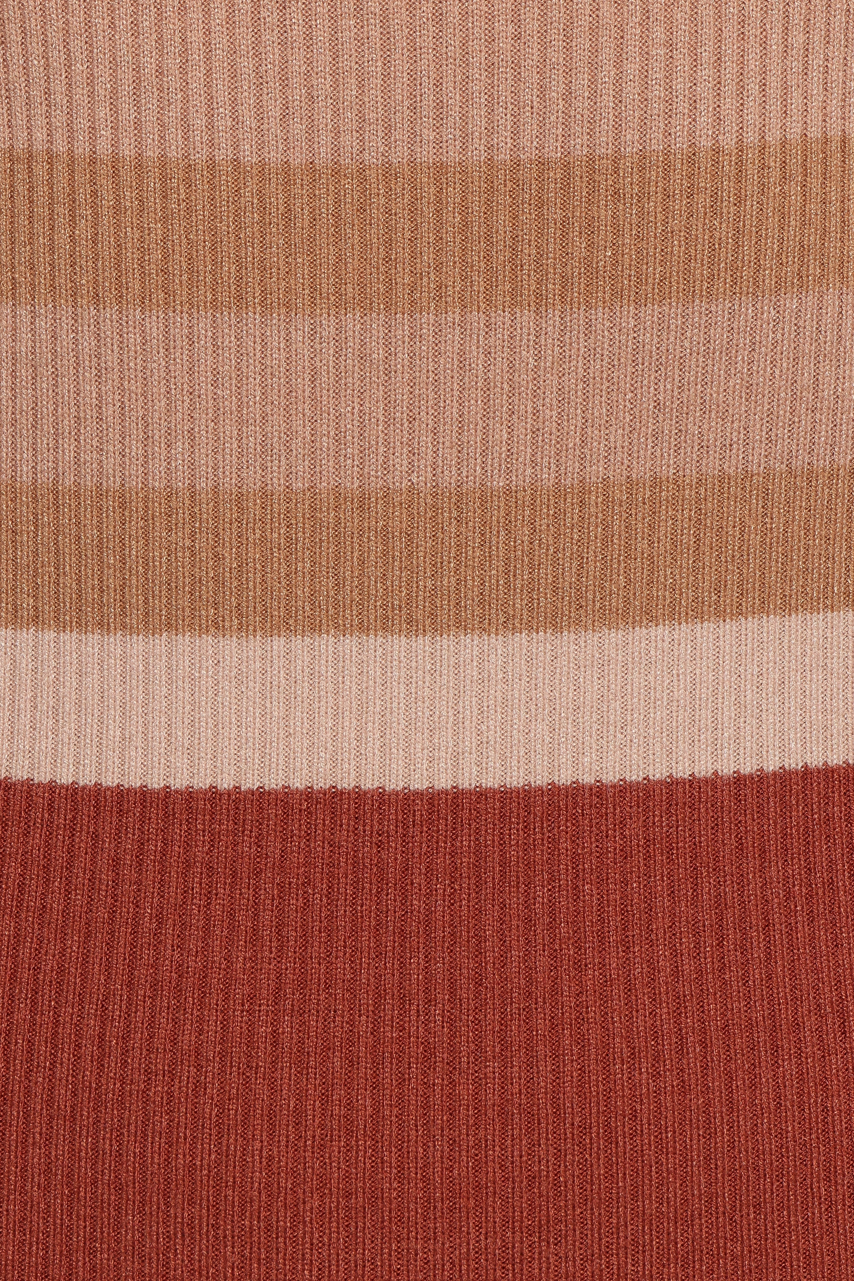 Colten Long Sleeve Knit Dress Brown Stripe