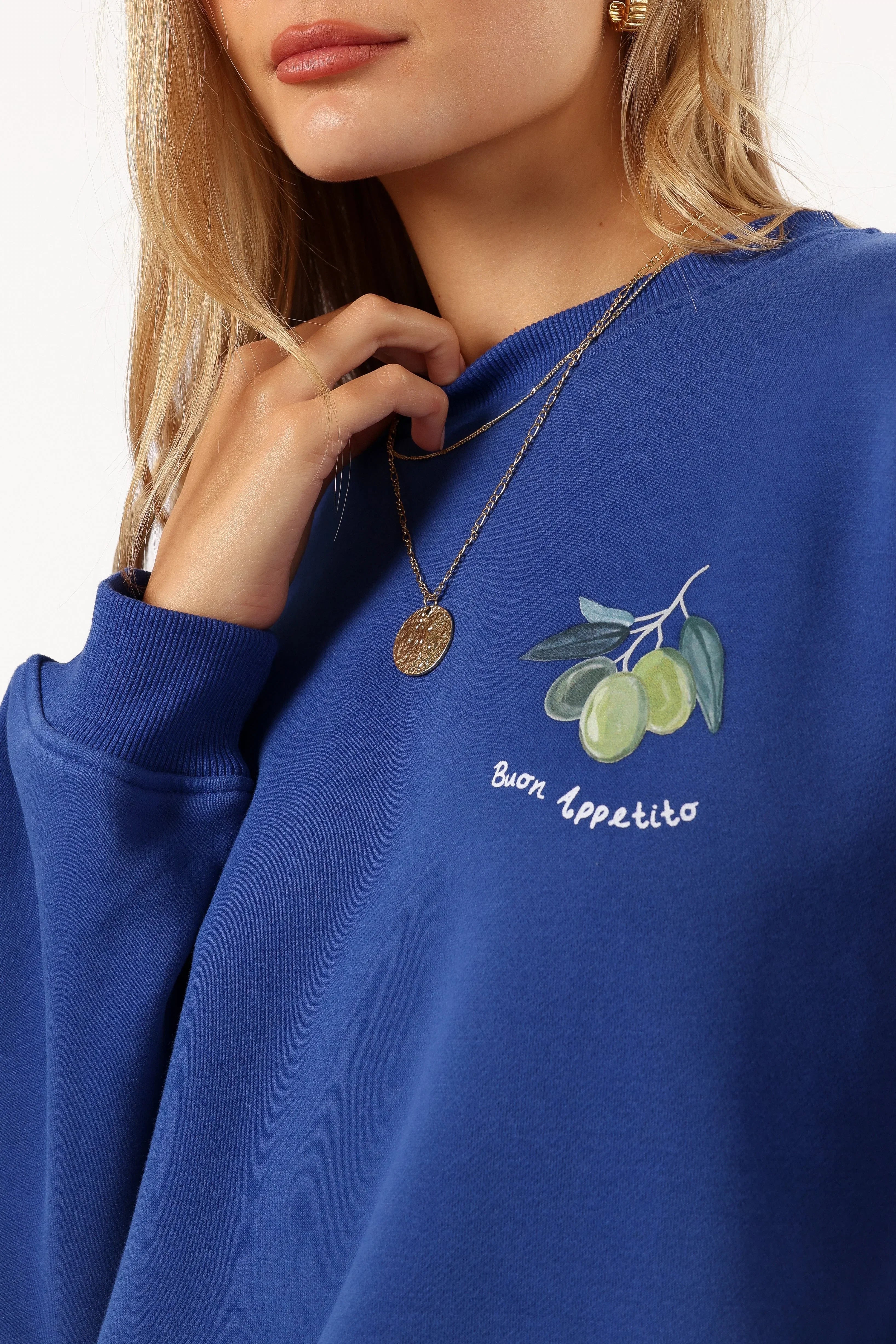 Buon Appetito Crewneck Sweatshirt Royal