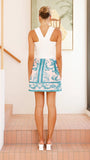 Laraine Mini Skirt Aqua Pink Zayna