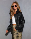 Dark Ember Vegan Leather Jacket