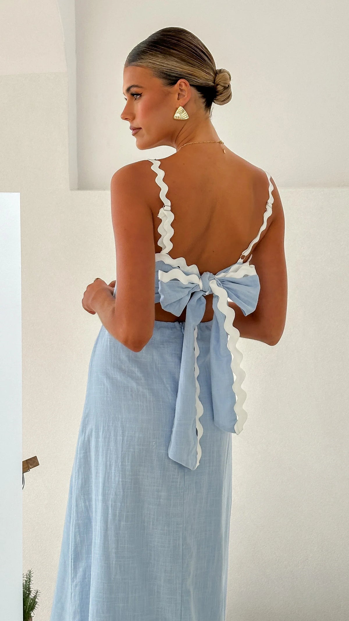 Fiora Maxi Dress Baby Blue