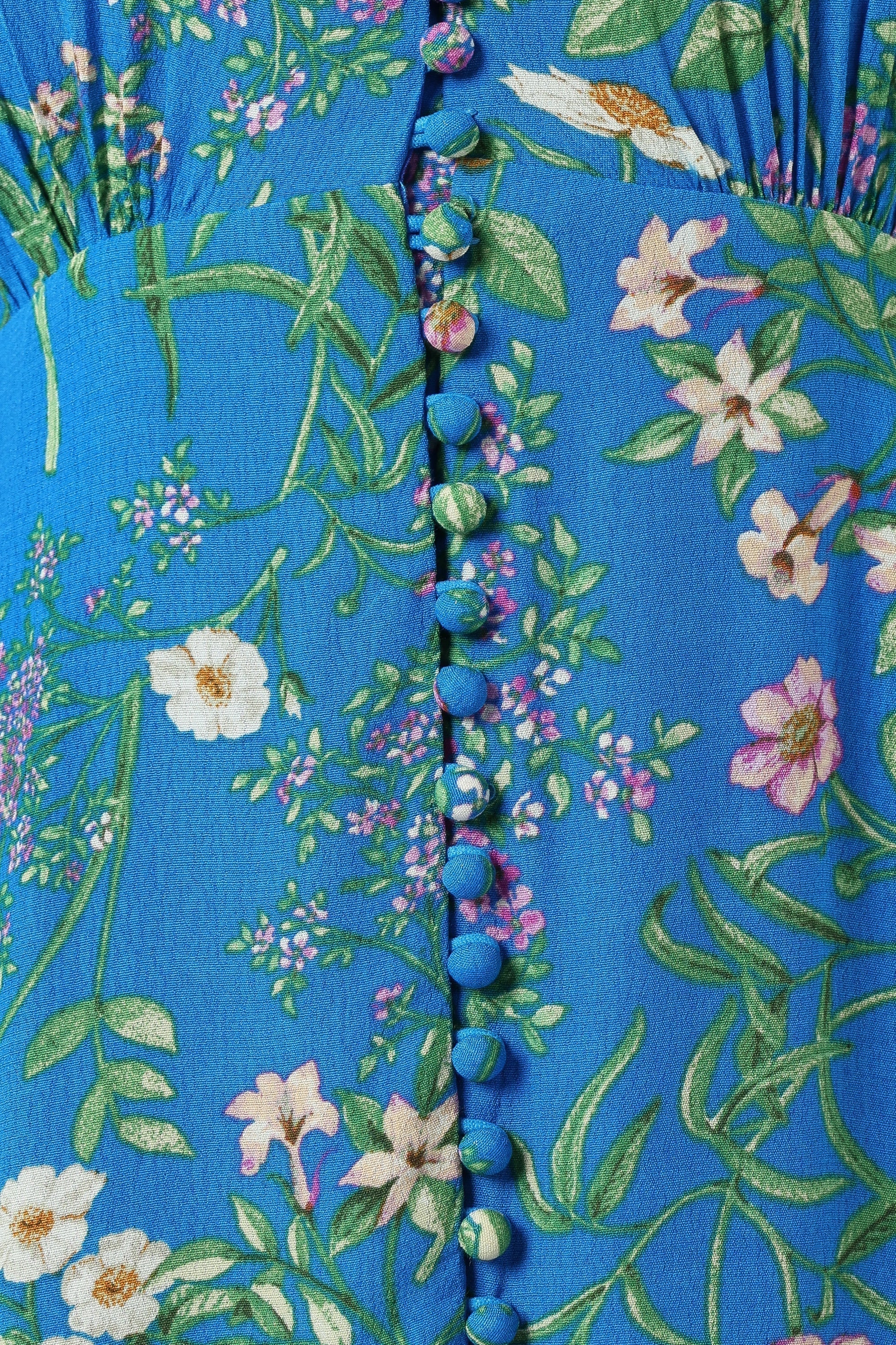 Brax Floral Dress Blue Ivy
