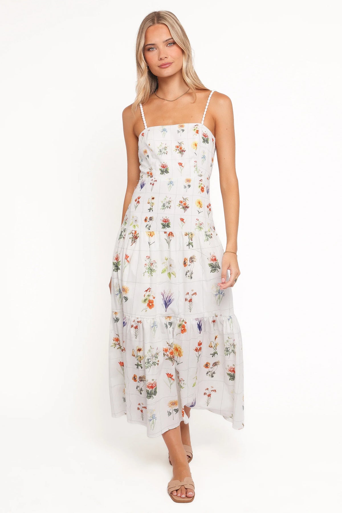 Brooks Maxi Dress White Floral