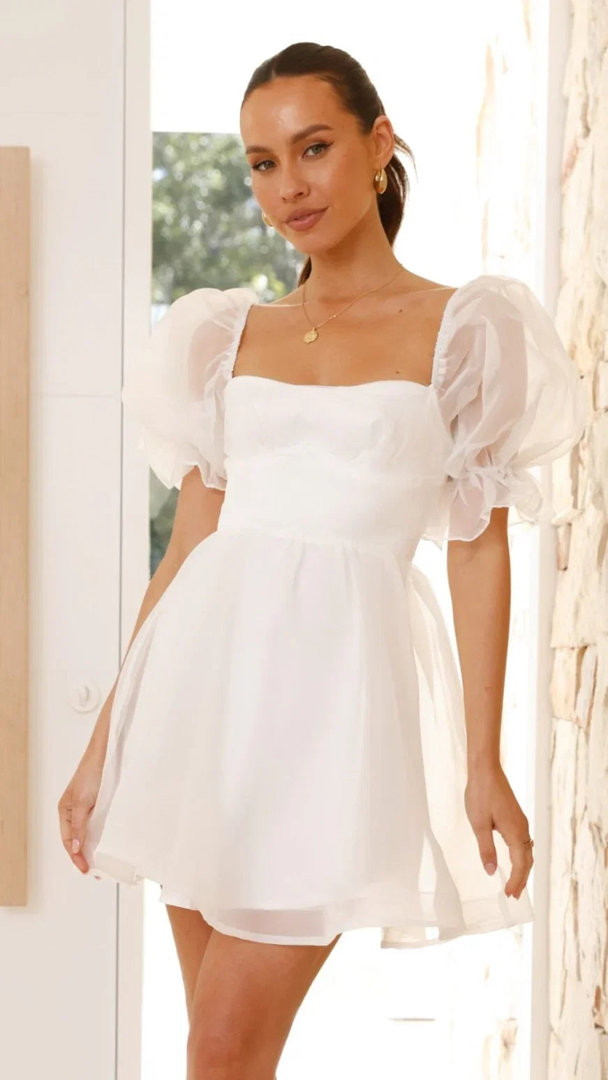 Lakeithia Mini Dress White