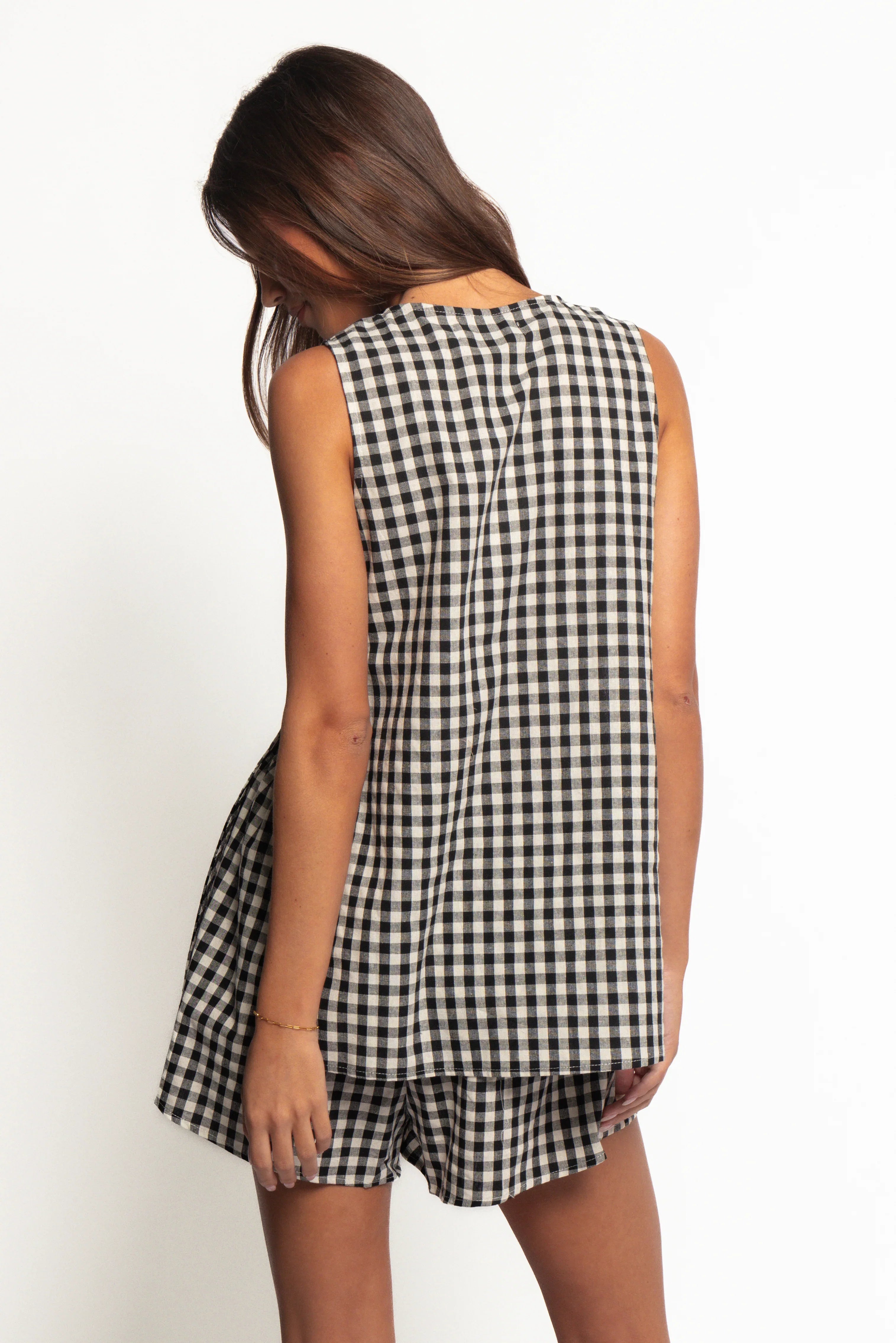Miller Short Set Black Gingham