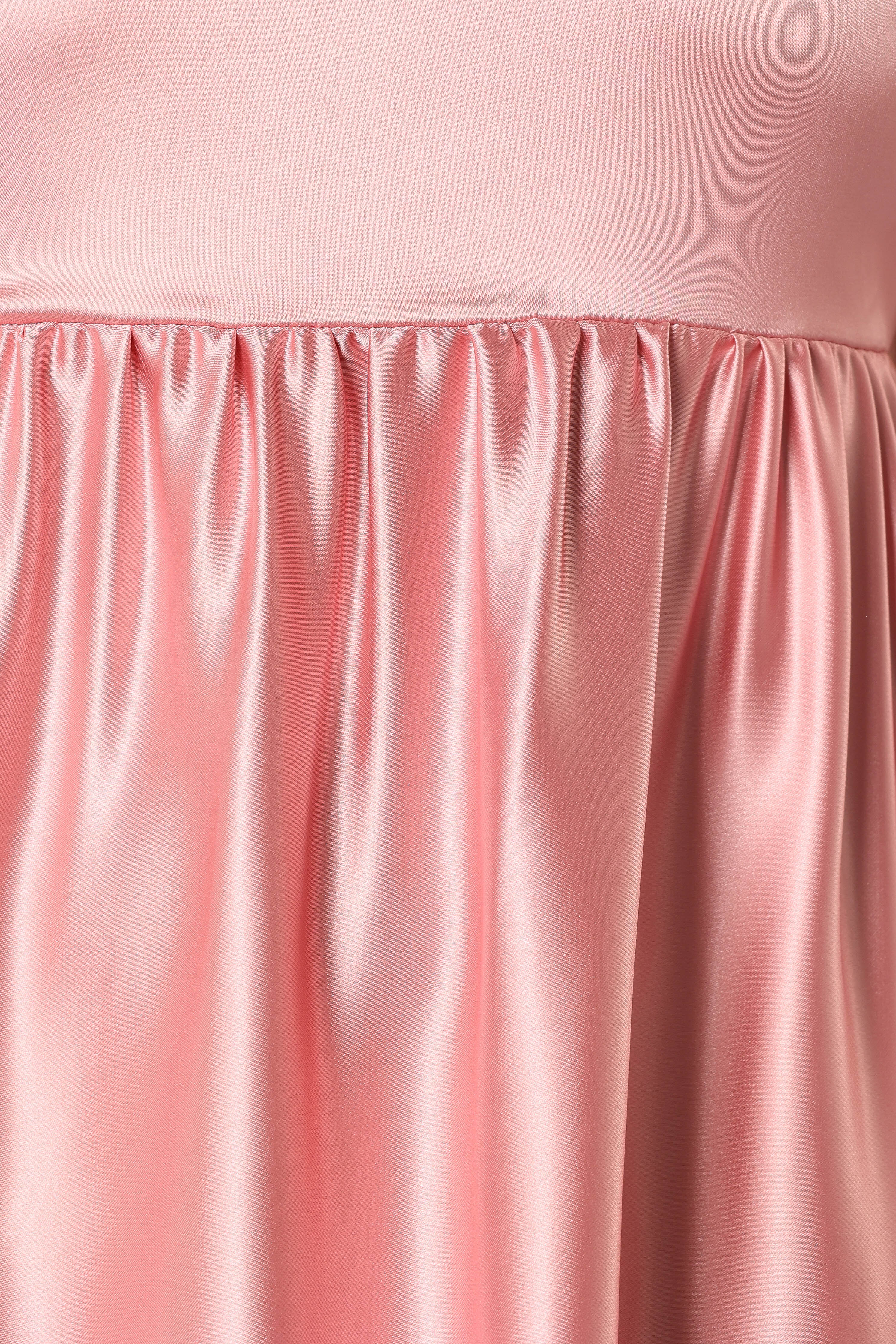 Teagan Bow Back Midi Dress Soft Pink