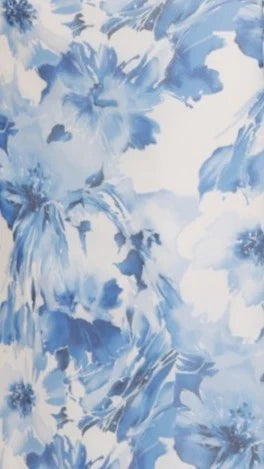Zinnia Midi Dress Blue Floral