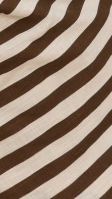 Gia Strapless Top and Shorts Set Chocolate Stripe